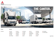 Tablet Screenshot of fuso-trucks.com